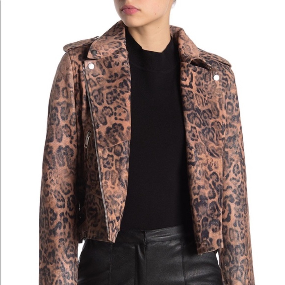Walter Baker Francis Lamb Leather Moto Jacket - Picture 2 of 12